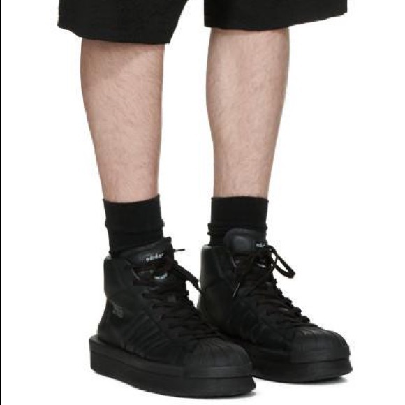 RICK OWENS | ADIDAS MASTODON PRO HIGH TOP LEATHER SNEAKERS HYPEBEAST FW16 - Picture 15 of 17